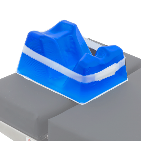 Gel prone head rest