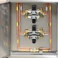Paneles de control de gas de área con regulador de segunda etapa
