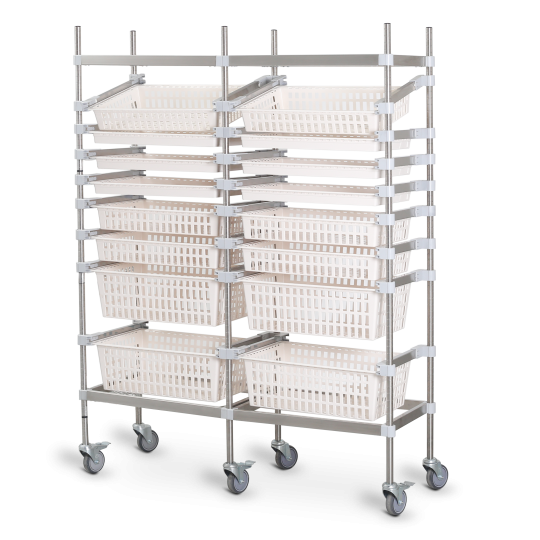 Shelving Systems with Baskets & Trays