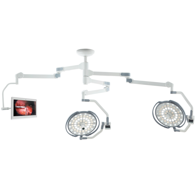 Double Head with Arm Mounted Medical Monitor (With Camera)