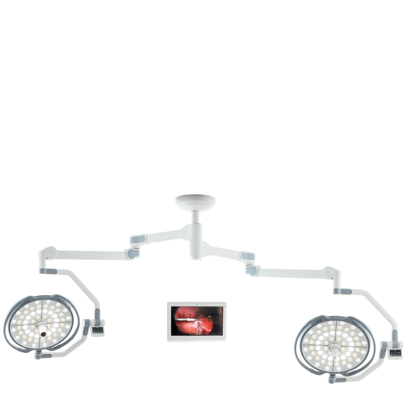 Lámpara Cielítica LED Doble Cúpula con Monitor médico de 24